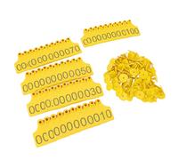 Vvikizy 100 Marchi Auricolari per Bestiame, Extra Large, in TPU, Stampati Al e Resistenti Allo Sbiadimento, con Design Antigelo e Riutilizzabili, per la Gestione di Bovini