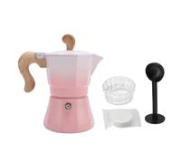 Vvikizy 150 Ml di Caffettiera Italiana, Caffettiera in Lega in Alluminio in Alluminio con Cucchiaio di Distributore di caffè 100 per le Carte da Filtro per la Birra in Casa Mocha Latte (Posa