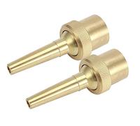 Vvikizy 2 Pezzi G3/4 Pollici DN20 Ugello per Fontana Spruzzatore Spray per Laghetto da Giardino, Materiale in Rame Premium, Ugello per Fontana Dritto, Irrigatore per Laghetto
