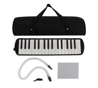 Vvikizy 32 Melodica Chiave, Strumento a per Pianoforte Armonica con Materiale ABS per Principianti per Bambini per la Band Scolastica Performance (Nero)