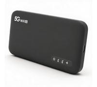 Vvikizy 5G Mobile Hotspot WiFi 6, Router Portatile 5G con Slot per Schede SIM, Supporto a 16 Dispositivi da 6100 MAh, Dispositivi Internet Portatili per Viaggi e Utilizzo Domestico