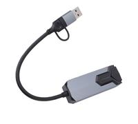 Vvikizy Adattatore da USB C A Ethernet, Adattatore di Rete USB A e Tipo C da 2,5 Gbps con Guscio in Alluminio e Cavo in Tessuto, per Dispositivi OS X OS 3 4 5