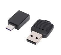 Vvikizy Adattatore Wireless per Montato su Veicolo, Convertitore da Cavo a Wireless 2 in 1 a Connessione Rapida per Auto, Supporta le Funzioni Originali di Fabbrica, 1 unità