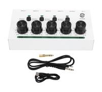 Vvikizy Amplificatore per Cuffie a 4, con Uscita di Ingresso da 1/4 di Pollice e Controllo del Volume Indipendente per il Palco dello Studio