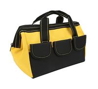 Vvikizy Borsa Portautensili da 16 Pollici, Borsa Portautensili Portatile Resistente con Tasche Multiple e Cerniera Ad Alta Resistenza, per il Luogo di Lavoro Dell'officina Domestica (Giallo)