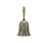 Vvikizy Campana Ritmica Vintage in Lega di Zinco con Suono Chiaro per la Celebrazione della Preghiera Nuziale (Modello intagliato in oro)