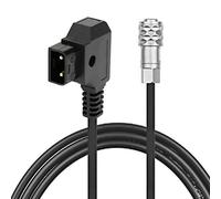 Vvikizy Cavo di Alimentazione in Plastica D-tap a 4K a 2 Pin, di Ricarica Affidabile per Videocamera BMPCC 4K, Adatto per V/, 100 Cm