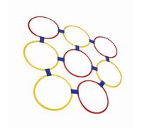 Vvikizy Cerchi per Esercizi per Bambini, Anelli per Allenamento | Anelli gioco per saltare con fibbie, per percorso a ostacoli, allenamento per l\'equilibrio, abilità di coordinazione e