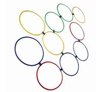 Vvikizy Cerchi per Esercizi per Bambini, Anelli per Allenamento | Anelli gioco per saltare con fibbie, per percorso a ostacoli, allenamento per l\'equilibrio, abilità di coordinazione e