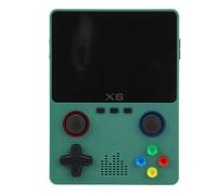 Vvikizy Console per Giochi retrò Portatile, Schermo Ad Alta Risoluzione con Doppio Bilanciere per Adulti con Scheda di Memoria per Giochi a Due Giocatori (Verde)