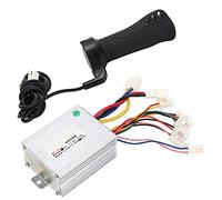 Vvikizy Controller Spazzolato per Bici Elettrica di Regolazione Intelligente della velocità per Accessori Bici Elettrica 24V Manubrio 500W Lega di Alluminio Argento