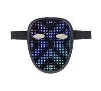 Vvikizy Costume Illuminato con Copertura per il Viso a LED con 30