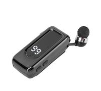 Vvikizy Cuffia Lavalier, 5.4 Auricolare Retrattile Wireless con Display di Alimentazione a LED Microfono ENC, per le Chiamate di Smartphone di Guida Aziendale (#1)