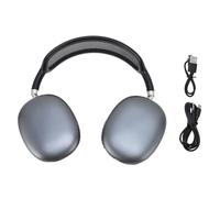 Vvikizy Cuffie per Cuffie per le Cuffie Denti Blu Sopra L'orecchio con Design Pieghevole Regolabile Al Microfono a 90 ° Rotazione 12 Ore di Rilevamento Usura di Tipo C Carica Rapida per (Nero)