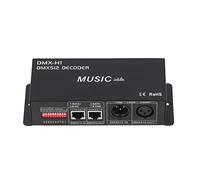 Vvikizy Decodificatore 512 a 4 canale, Controller Dimmer LED RGB con modalità Musicale e Segnale PWM, per Hotel di Barre e Barre Sobrie, Controller di Decoro a LED, Deconori a 4 canale (4A per