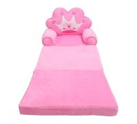 Vvikizy Divano Sedia per Bambini, Divano Convertibile in Lettiera Aprire Il Divano a Letto per Bambini con Triplo Letto di Bracciolo di Design a Pieghe per Leggere Il Riposo (Rosa)