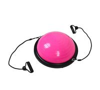 Vvikizy Emisfero per Esercizi, ABS, PVC Addensato, Mezza Palla, Superficie Lucida, per Esercizi di Equilibrio, per Pilates, Antiscivolo, Progettato, 18,1 Pollici, Rosa, Adatto per il massaggio.