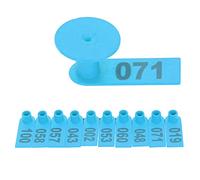 Vvikizy Etichette per Marchi Auricolari Numerati per Bestiame Attrezzatura per Marcatura di Pecore Resistente Al Gelo 100 Pezzi per Allevamenti (blu)