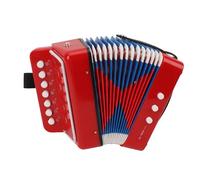 Vvikizy Fisarmonica per Bambini a 7 Tasti e 2 Bassi, Fisarmonica a Bottoni con Cintura di Trasporto, per Principianti di Educazione Musicale
