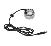 Vvikizy Fogger per Nebulizzazione a 12 LED, Umidificatore Ad Ultrasuoni Impermeabile con Interfaccia DC 5V, per Vaso per Fontana con Acquario per Piscina Interna Ed Esterna