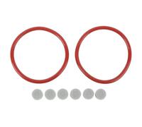 Vvikizy Gomma o Anelli Kit di Riparazione della Guarnizione 2 o Anelli 6 Kit di Revisione della Sostituzione dei Dischi Addominali per Adattatore NAB Senza Strumenti Necessari (Grigio)