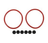 Vvikizy Gomma o Anelli Kit di Riparazione della Guarnizione 2 o Anelli 6 Kit di Revisione della Sostituzione dei Dischi Addominali per Adattatore NAB Senza Strumenti Necessari (ferroso)
