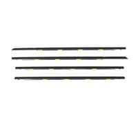 Vvikizy Guarnizione per Auto a Prova di Perdite, Antivento, Riduce il Rumore per DX 1996-2000, 4 Pezzi di Guarnizione per, per Finestrino Dell'auto, in ABS + Gomma