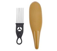 Vvikizy Guiro in Metallo Robusto Robusto Acciaio Inossidabile ABS a Forma di Pesce Guiro Strumento a Percussione Latina con Raschietto per Studenti di Musica per Feste