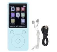 Vvikizy Hifi MP3 Player, BT 5.0 MP3 MP4 Player Music Player con Schermo a Colori da 1,8 Pollici Integrato in una Scheda di Memoria da 16 GB Espandibile a 128 GB per la Riproduzione (Blu)