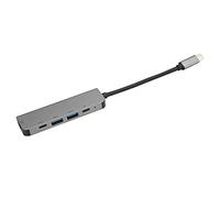 Vvikizy Hub USB Compatibile con 3 con 4K, USB 3.0 e OTG per Utenti Pro Grigio Metallo