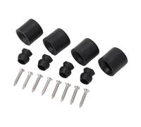 Vvikizy Kit Supporto Porta in Gomma per Rimorchio, Riduzione Durevole Dell'impatto per Rimorchio per Cavalli, 4 Pezzi