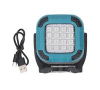 Vvikizy Lampada Lavoro LED COB, Lampada Campeggio Magnetica Ricaricabile con 8 modalità, Portatile Pieghevole Ruotabile a 360° con Base Magnetica e Gancio per Appendere per (Blu)