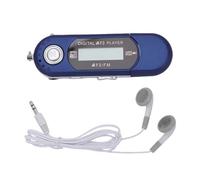 Vvikizy Lettore MP3 retrò, Lettore Musicale Digitale USB 2.0 con Display LCD, Spegnimento Automatico, Supporta Formati e Testi MP3 WMA, Scheda di Memoria Fino a 32 GB, per gli Amanti (Blu)