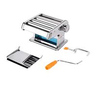 Vvikizy Maker Noodle, Macchina per la Pasta Manuale con 3 Lame in Acciaio Inossidabile e una Macchina da Pressa Noodle Regolabile a Spessore di Marcia con Manico Non Slip, per il