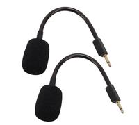Vvikizy Microfono da Gioco Staccabile, Microfono Sostitutivo con Cancellazione del Rumore per Cuffie da Gioco BlackShark V2 V2 Pro SE con Nucleo OFC Placcato Oro Jack da 3,5 Mm (Nera)