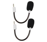 Vvikizy Microfono da Gioco Staccabile, Microfono Sostitutivo con Cancellazione del Rumore per Cuffie da Gioco BlackShark V2 V2 Pro SE con Nucleo OFC Placcato Oro Jack da 3,5 Mm (Bianca)