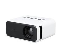 Vvikizy Mini Proiettore, Home Theater Portatile Supportato 1080P con | Materiale ABS Resistente, Altoparlante Integrato da 2 W, Supporta /Miracast/DLNA, Durata della Lampada di 20.000 Ore,