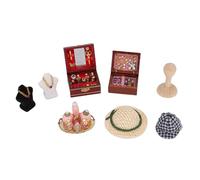 Vvikizy Mini Set di Mobili Accessori per Casa delle Bambole in Miniatura in Legno Massello per Migliorare il Realismo Nell'arredamento della Casa delle Bambole