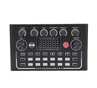 Vvikizy Mixer frequenza del suono Professionale della Scheda frequenza del suono Dal Vivo, con 10 Effetti di Fondo, 9 Effetti Sonori, 7 modalità di Registrazione, Scheda frequenza del