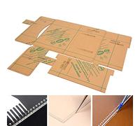 Vvikizy Modello in Acrilico per Borsa per Notebook e per Diario, Strumento per Stencil di Alta qualità per la Lavorazione di Articoli in Pelle, Design Trasparente