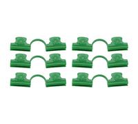Vvikizy Morsetto per Serra da 50 Pezzi Supporto in Plastica PE Antiscivolo per Clamp/Holder a Cerchio per Tunnel di Rete di Copertura di File di Film, Funzionamento Facile per il Giardinaggio (16 mm)