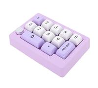 Vvikizy Numpad Meccanico, RGB Retroilluminato 12 Tastie di Tastiera Programmabile Chiave con Manopola Joystick di Caldo e Connessione Cablata di Tipo C, per i Giochi e Lavora su (Viola)