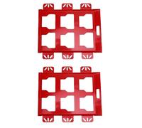 Vvikizy Piastra di Montaggio per Cassetta degli Attrezzi Staffa di Stoccaggio con Base in Metallo Resistente per di Organizzazione di Imballaggi per Pianali di Camion, Pareti, Progetti Capacità di