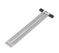 Vvikizy Rigno a T di Lavorazione del Legno, Indicatore di Marcatura Lavorata a CNC in Acciaio Inossidabile con Scala Metrica Chiara, per la Misurazione e la Scrittura del Carpentiere (2)