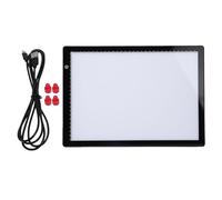 Vvikizy Scatola Luminosa per Visualizzatore Diapositive, Lavagna Luminosa a LED Dimmerabile a 3 Livelli Ultra Sottile A4 con Alimentazione di Tipo C, per la Scansione di Pellicole per
