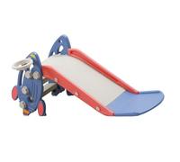 Vvikizy Scivolo Pieghevole Multifunzionale in Plastica per Bambini per Interni Ed Esterni, Facile da Riporre in Sicurezza per i più Piccoli Che Giocano (Blu)