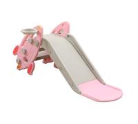 Vvikizy Scivolo Pieghevole Multifunzionale in Plastica per Bambini per Interni Ed Esterni, Facile da Riporre in Sicurezza per i più Piccoli Che Giocano (Rosa)
