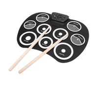 Vvikizy Set di Batteria Elettronica con Pad per Esercitazioni Sonore Realistiche per Batteristi, per Uso Domestico Ed Esterno