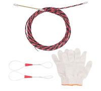 Vvikizy Strumento di Estrazione del Cavo Elettrico Filo Motivaletta Manuale del Nastro di Pesce Strumento Elettricista con Brillante per il Cablaggio del Condotto del Pavimento Elettrico (5m)