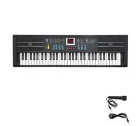 Vvikizy Tastiera per Pianoforte 61 Tasti con USB per Bambini Principianti | Tastiera Professionale a 61 Tasti, 16 Toni e 6 Ritmi, Alimentazione USB/a Batteria, Funzione Didattica, Include microfono.